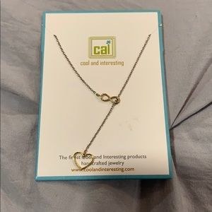 Cai Infinity and heart necklace NWT